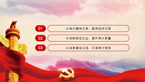 创新规范立业审计部门党课PPT模板