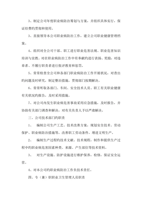 公司职业卫生管理新版制度模板.docx