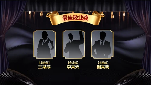 2020鼠年颁奖典礼年会年终总结PPT