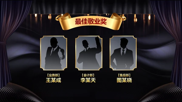 2020鼠年颁奖典礼年会年终总结PPT
