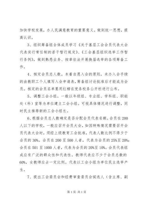 学校教职工代表大会程序要点+工会换届选举程序 (4).docx