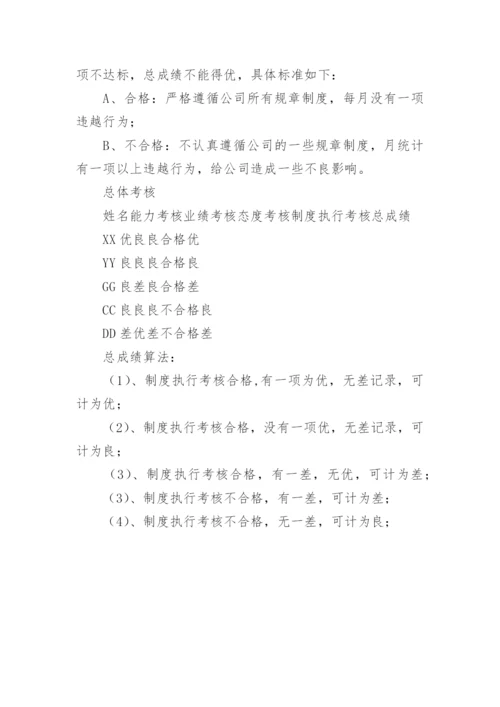 小公司绩效管理制度.docx