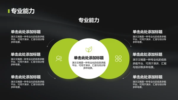 黄色简约风组织部部门通用介绍PPT模板