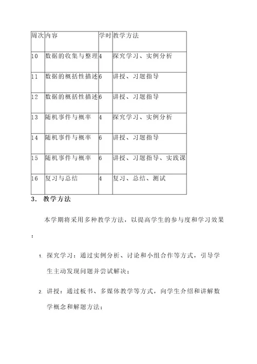 春期高一数学教学计划