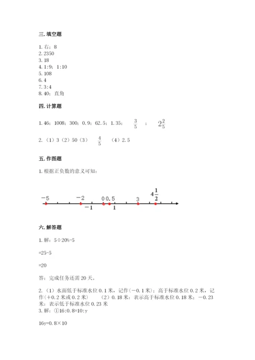 六年级下册数学期末测试卷（夺分金卷）.docx