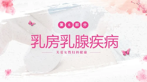 粉色温馨实拍关注女性妇科健康妇科疾病知识讲座PPT
