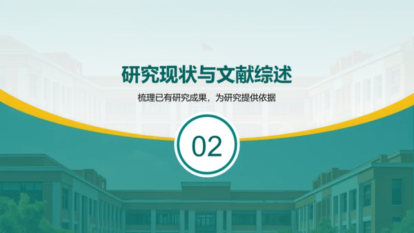 绿色简约风毕业论文答辩设计开题报告PPT模板