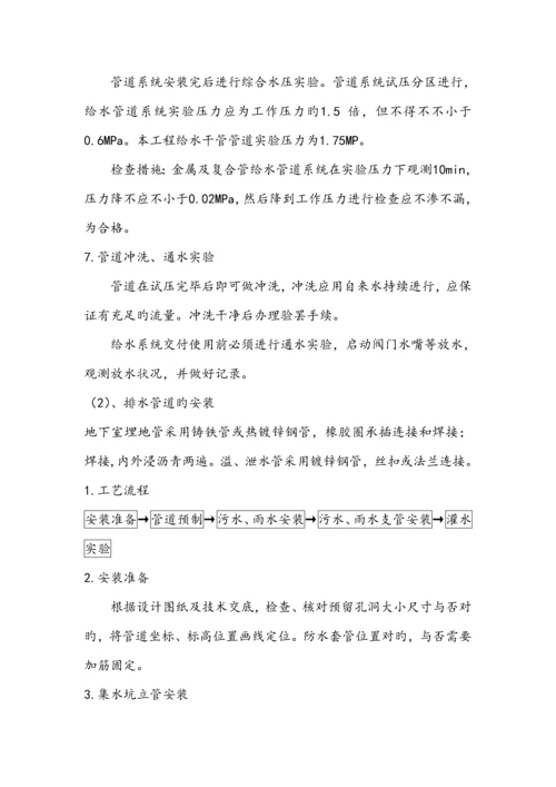 地下室人防给排水综合施工专项专题方案.docx