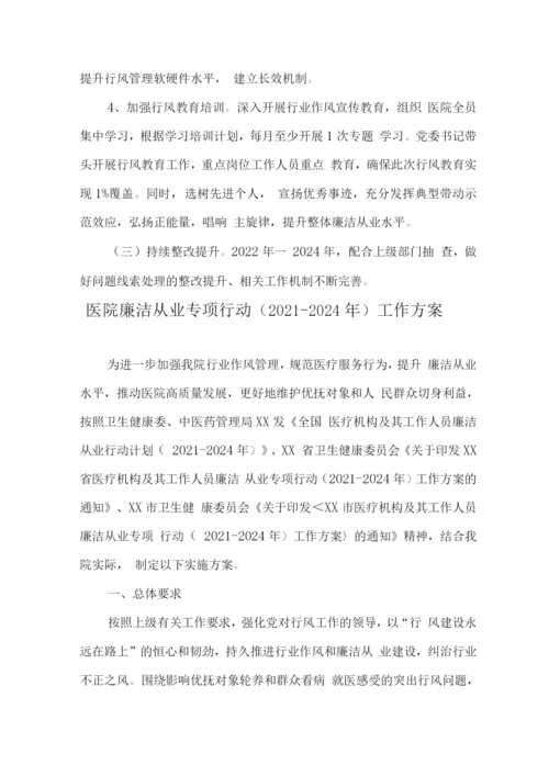 医院廉洁从业九项准则实施方案2.docx