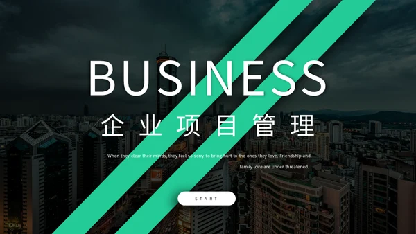 企业项目管理商业计划通用PPT