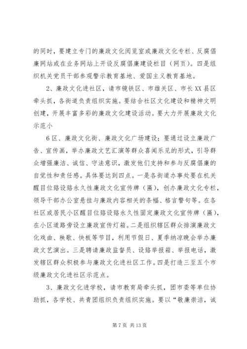 在全市廉政文化建设座谈会上的讲话.docx