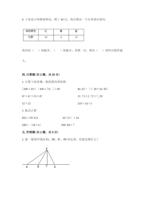 苏教版小学四年级上册数学期末测试卷附完整答案【典优】.docx