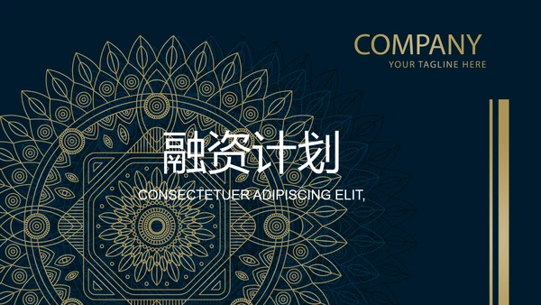 霸气高端大气创业融资计划书动态PPT模板