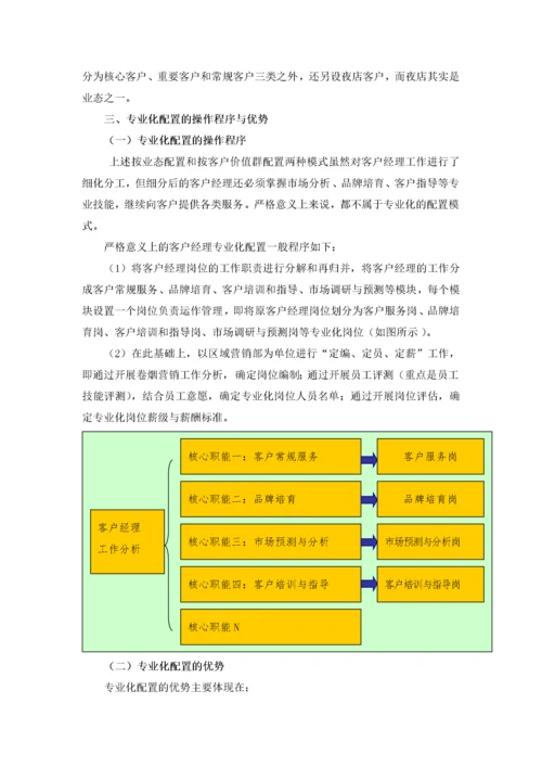 客户经理专业化配置与拜访服务模式变革.docx