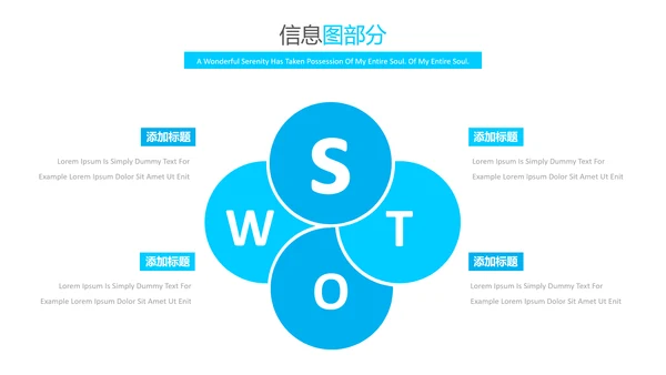 蓝色简洁创意版式公司简介商务PPT模板