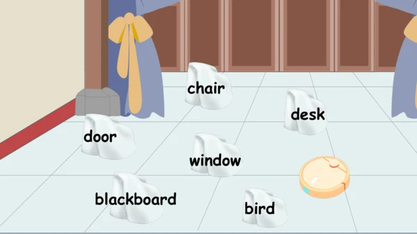 Module 3 Unit 2 Point to the desk 课件(共28张PPT)