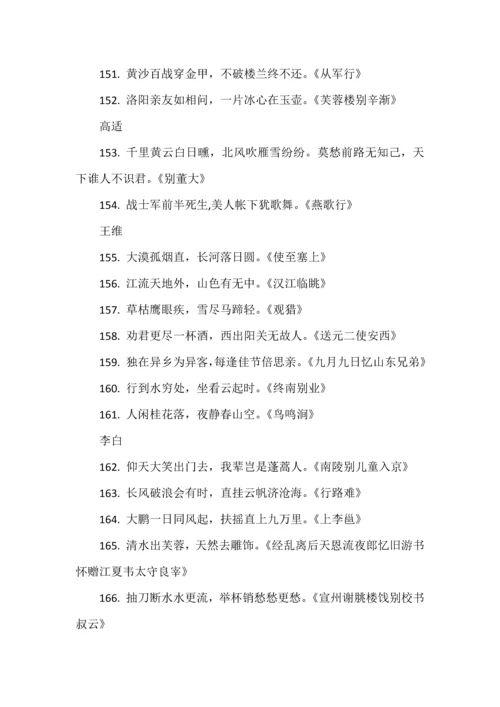近五年高考必背名篇名句400句.docx