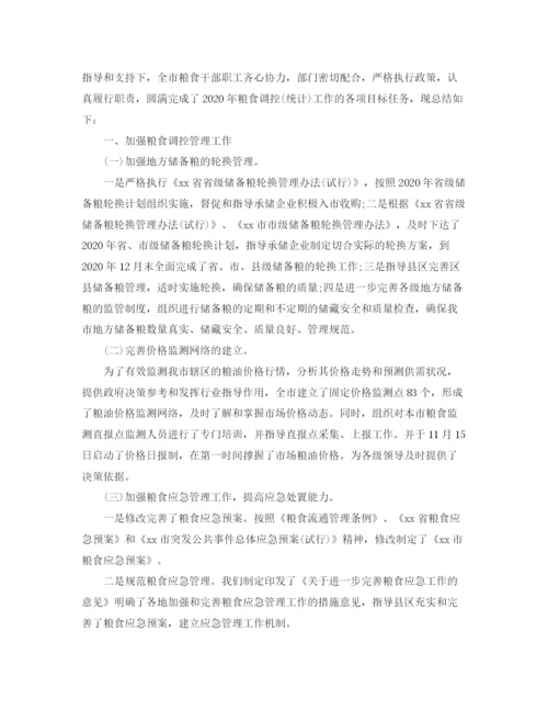 精编之统计员年度工作总结范文.docx
