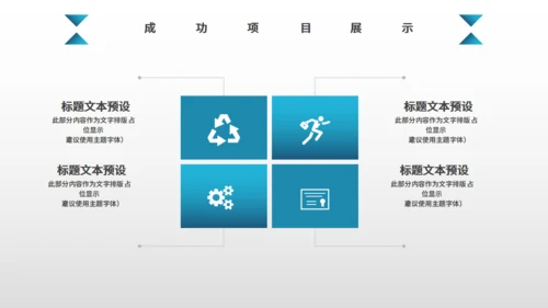 蓝色大气科技风商业计划书通用PPT模板