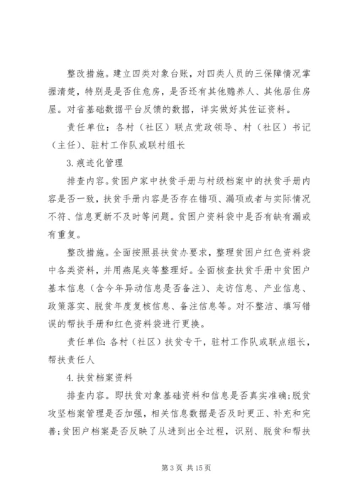 迎全省脱贫攻坚考核“大排查、大整改”工作方案.docx