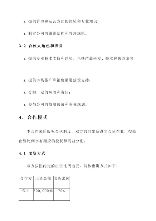 公司事业合伙人方案