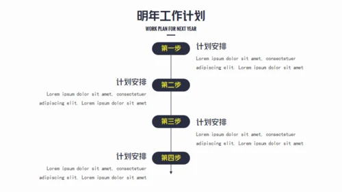 年终总结工作商务风通用PPT模板