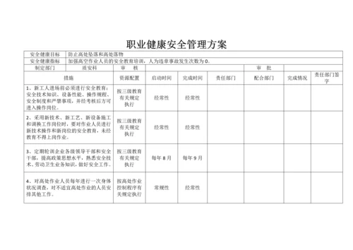 施工单位职业健康安全管理方案.docx