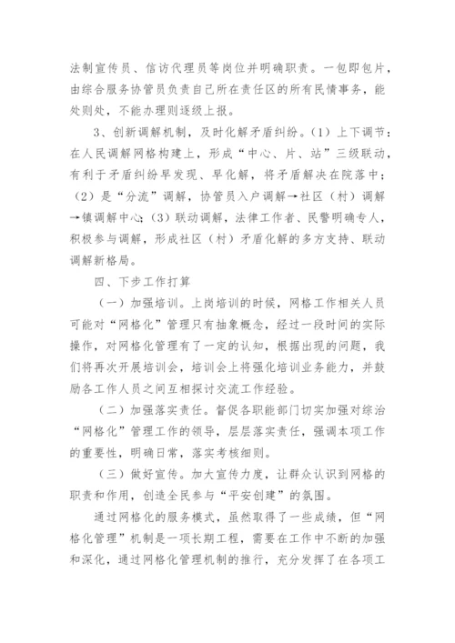 乡镇网格化管理工作情况总结.docx