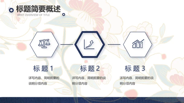 蓝色国潮风中国汉服文化介绍动态PPT模板