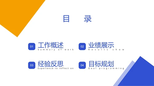 总结目录25页合集PPT模板
