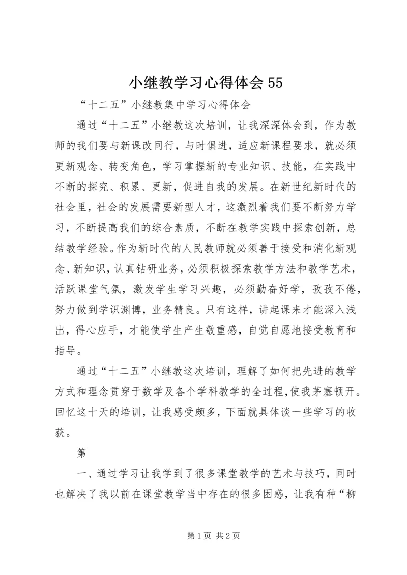 小继教学习心得体会55 (2).docx