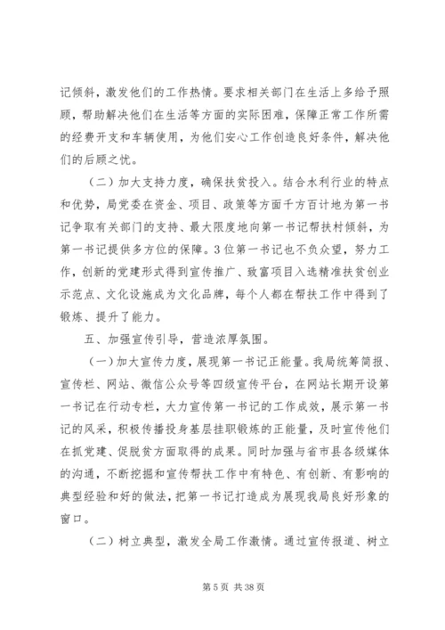 第一书记抓党建促脱贫工作经验交流汇报材料 (2).docx
