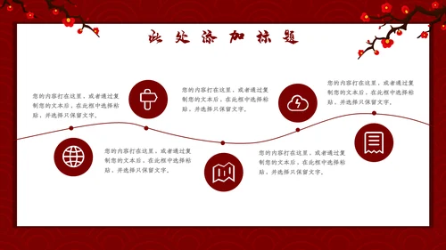 喜庆恭贺新春新年通用PPT模板