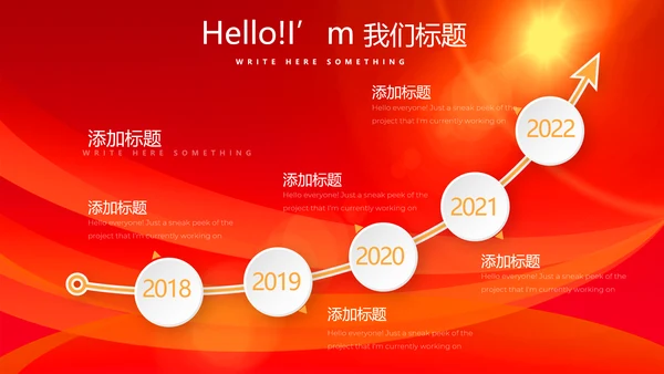 红色喜庆庆功宴工作总结商务通用动态PPT