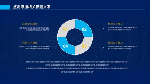 深色渐变商务工作汇报通用PPT模板
