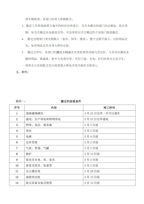 公司搬迁专题方案范文.docx