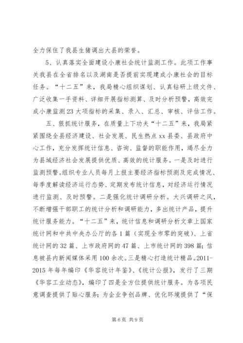 乡镇统计局十二五工作总结.docx