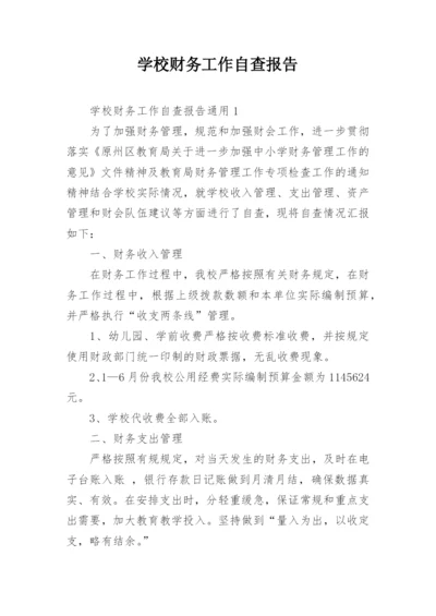 学校财务工作自查报告_5.docx