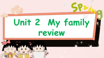 Unit 2 My family 复习课件(共22张PPT)