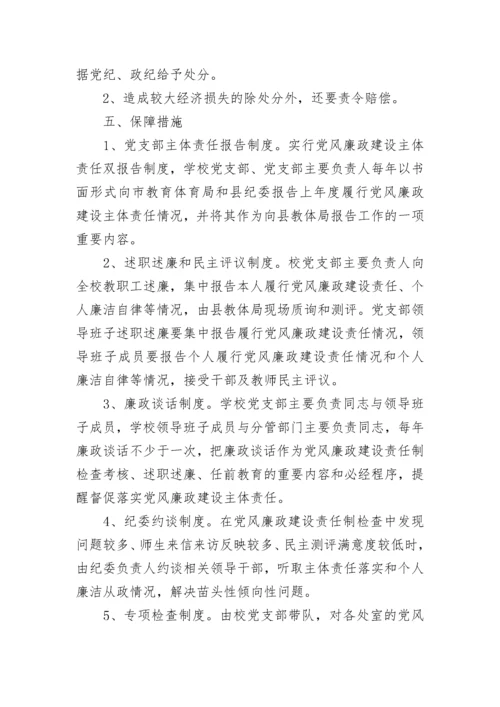 2018年中学关于落实党风廉政建设“两个责任”实施方案.docx