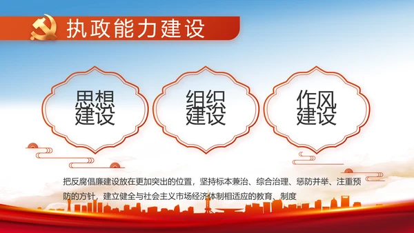 红色大气市场监管局工作报告动态PPT模板