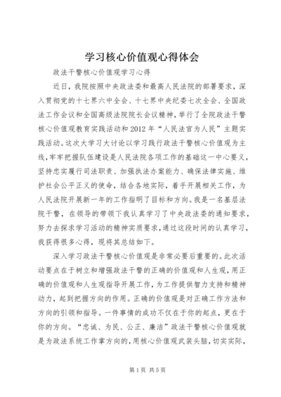 学习核心价值观心得体会 (7).docx