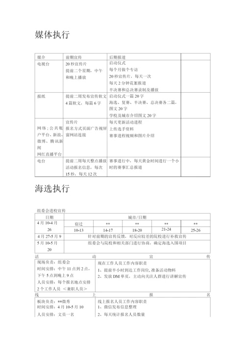 创青春创新创业大赛执行方案.docx