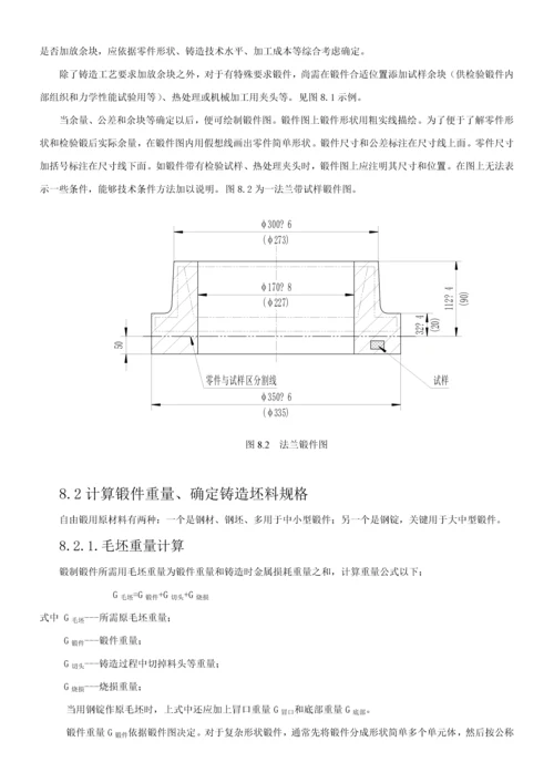 自由锻造工艺规程模板.docx