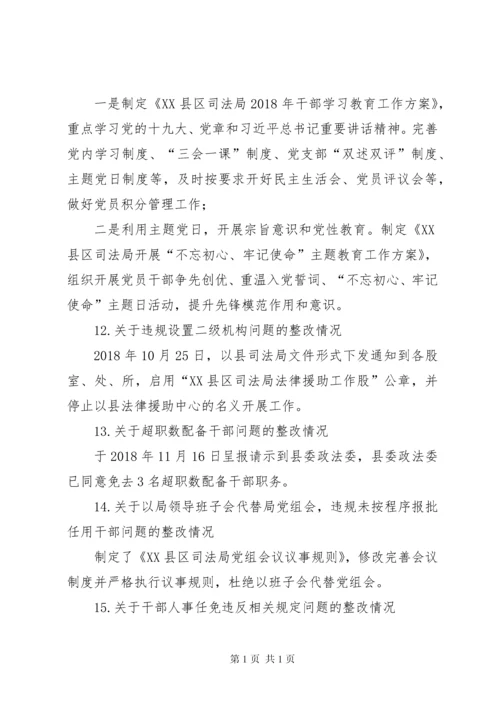 关于司法局巡察整改落实情况的报告.docx