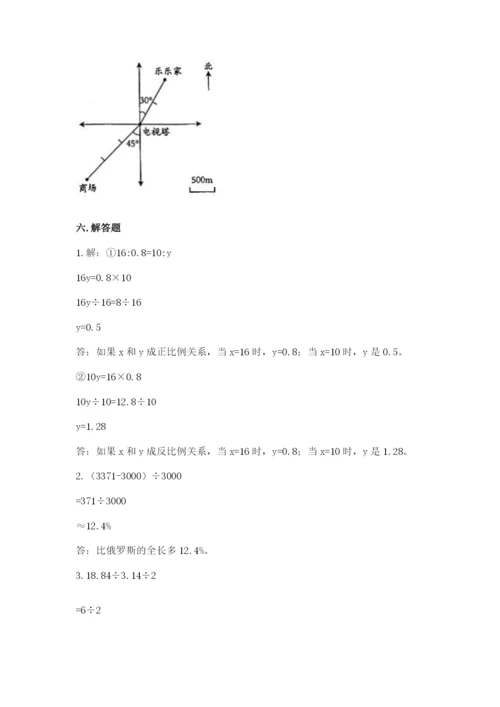 人教版六年级下册数学期末测试卷（真题汇编）.docx