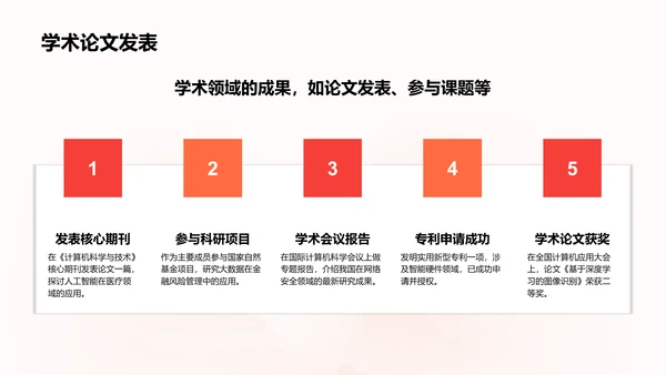 红色插画风党员发展对象个人表现答辩PPT模板