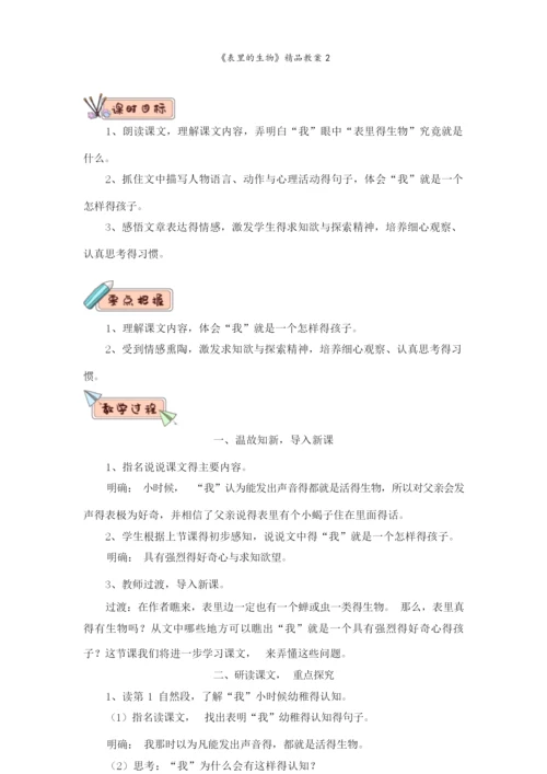 《表里的生物》精品教案115616.docx