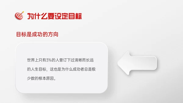红色微粒体风格目标管理主题班会PPT模板自我管理
