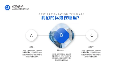 蓝色动态企业商业计划书通用PPT模板